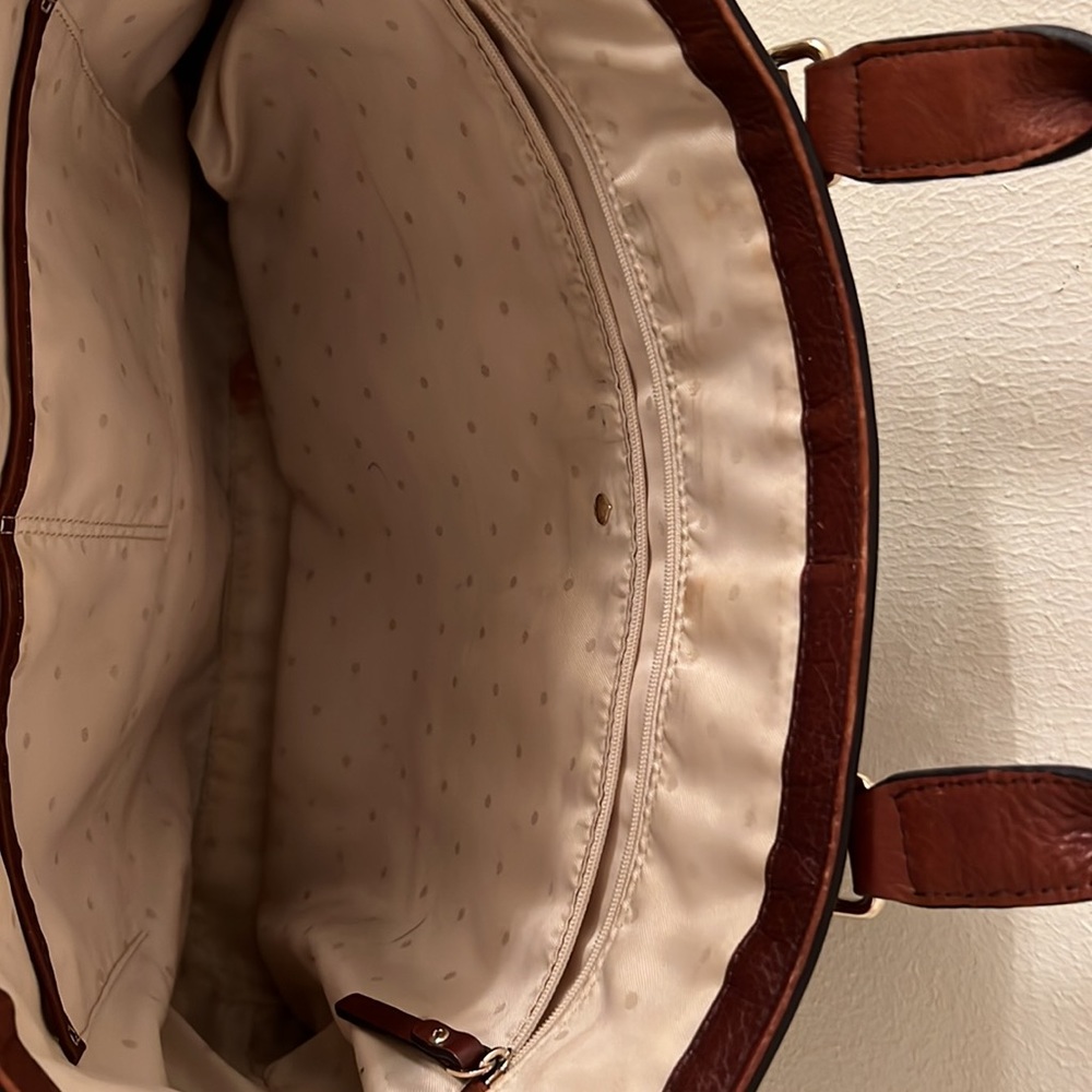 Vintage Leather Kate Spade Tote - Picture 3 of 4
